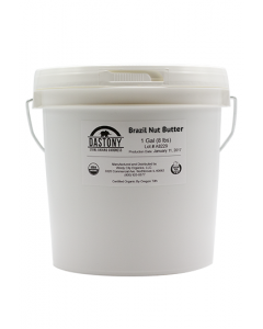 Stone Ground 100% Organic Raw Brazil Nut Butter - 1 Gallon 