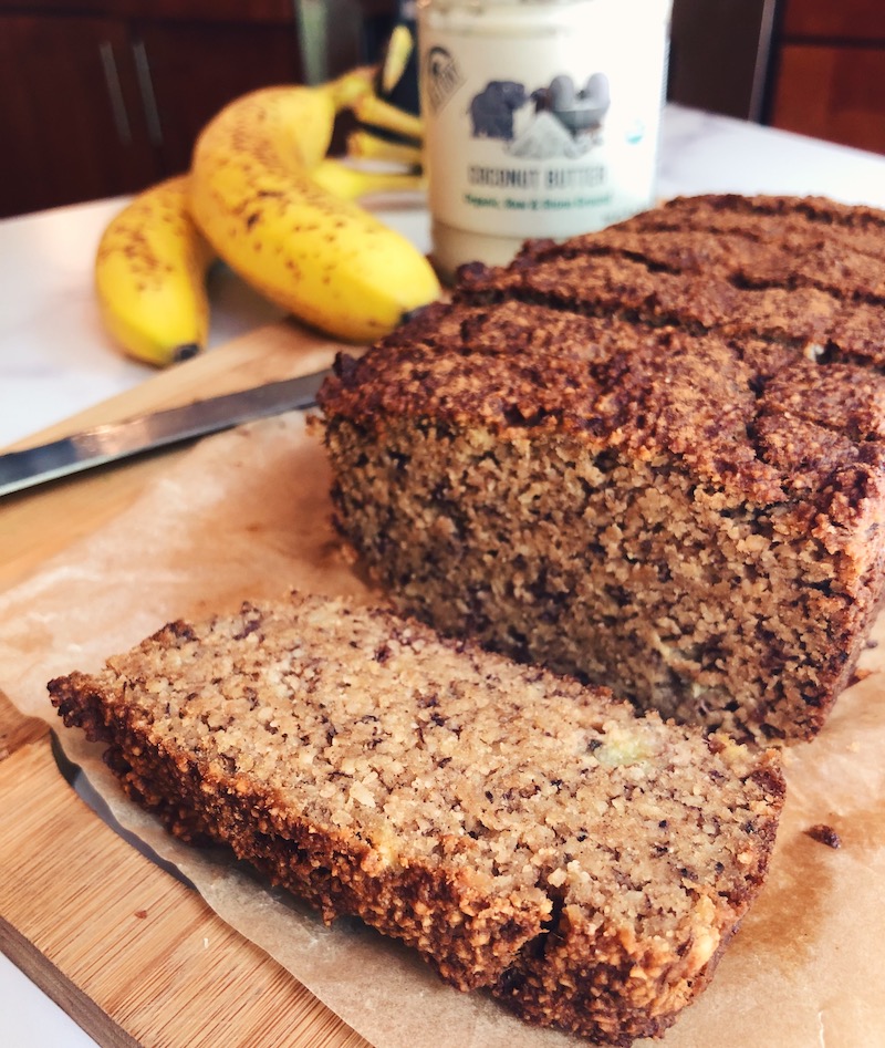 Paleo Almond Flour Banana Bread 