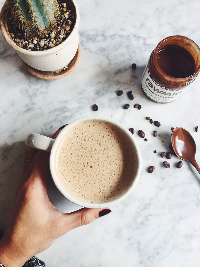 Vegan Chocolate Hazelnut Mocha Latte