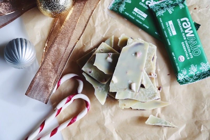 Healthy Organic Vegan Peppermint Bark