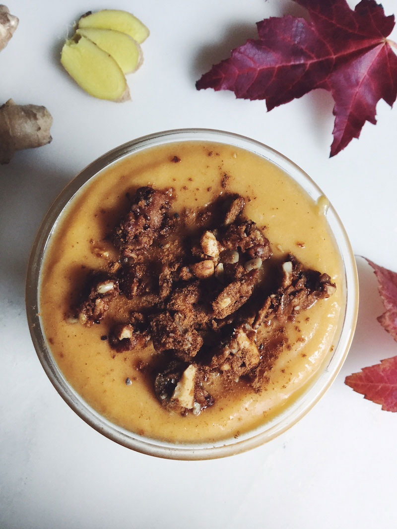 Tummy-Loving Probiotic-Infused Butternut Pumpkin Pie Shake