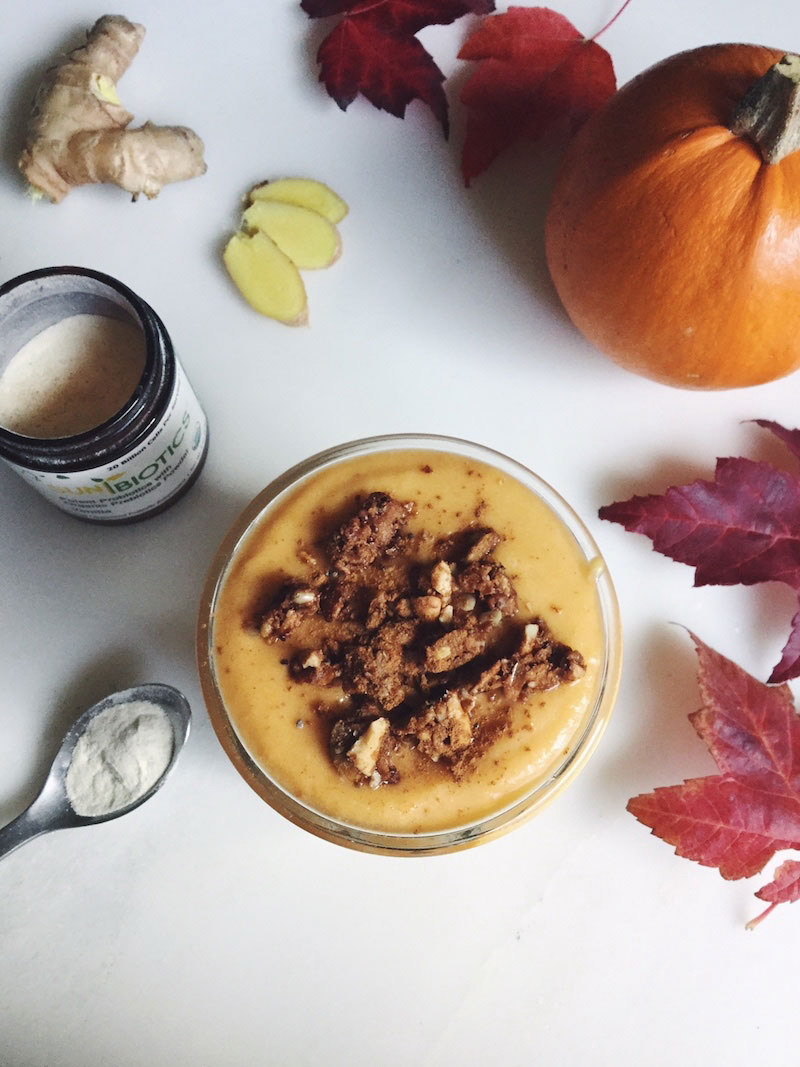 Tummy-Loving Probiotic-Infused Butternut Pumpkin Pie Shake