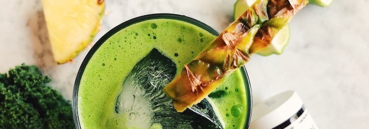 Gut Healthy Pineapple Probiotic Green Juice